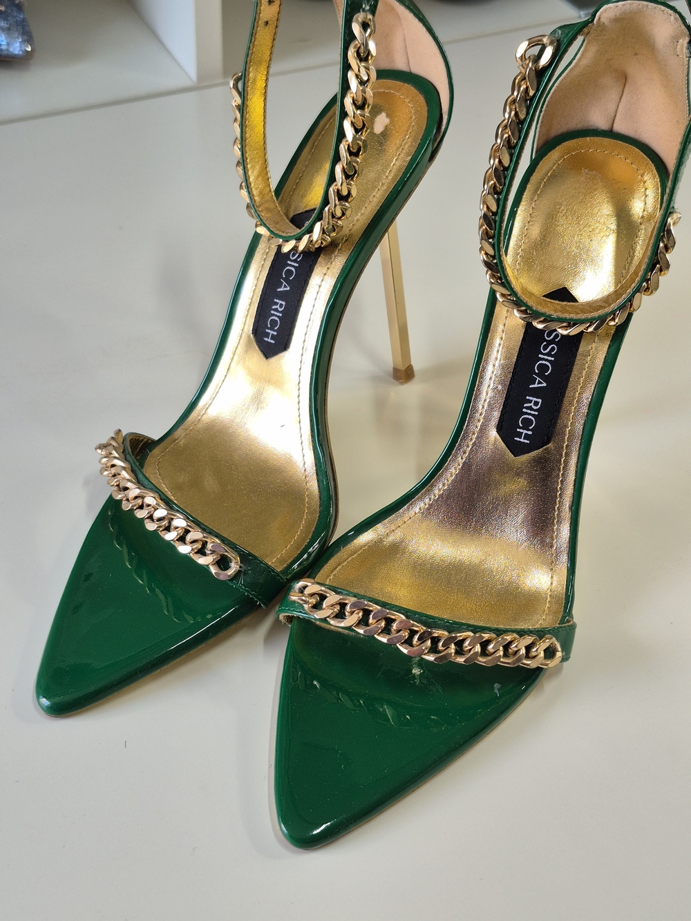 Green Patent Chain-Trim - Picture 2 of 7